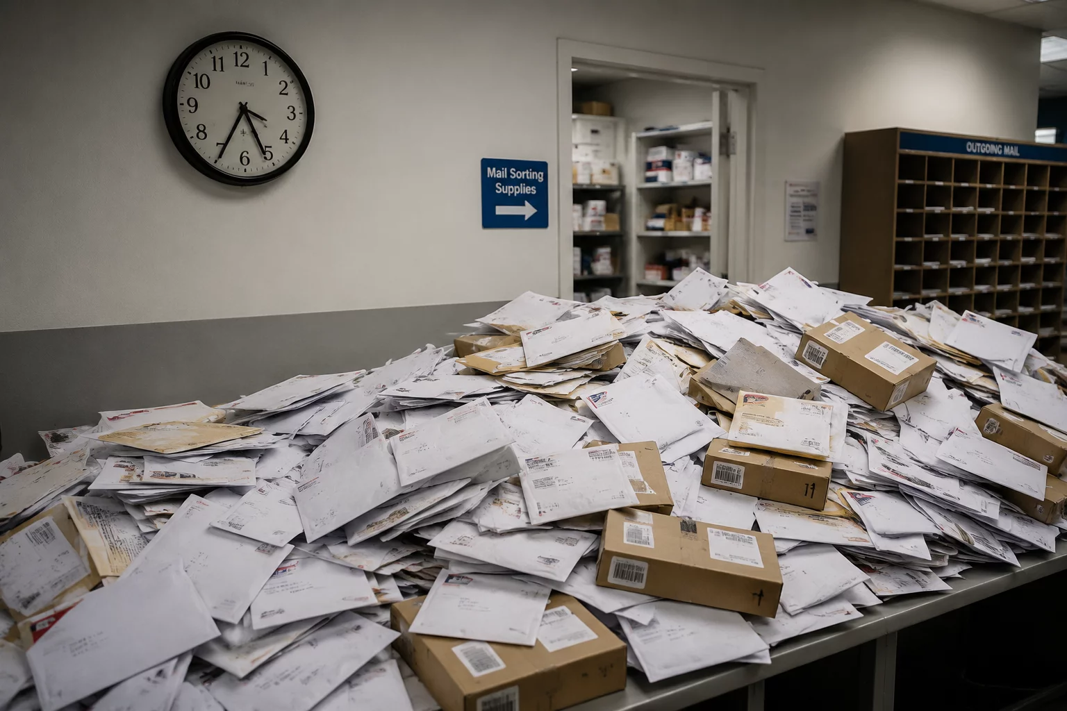 Internal Mailroom Delays facility triage
